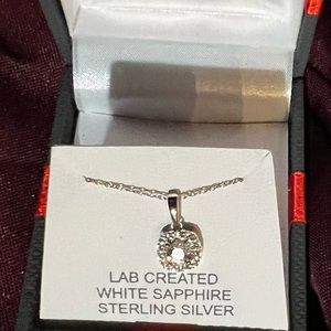 White Sapphire Necklace